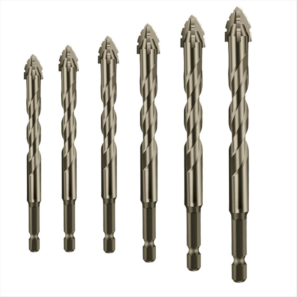 Four-Flute Sawtooth Eccentric Drill Bit, Multifunction Drill Bit Set, High Hardness Skewed Head Eccentric Drill Bits 4853544048962