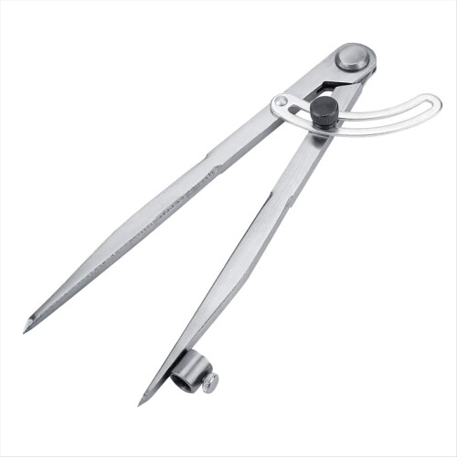 200mm Drawing Wing Leather DIY Adjustable Creaser Divider,Rotating Craft Tool Leathercraft Compasse