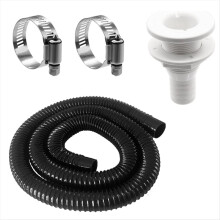 1-1/8-Inch Bilge Pump Hose Dia Plumbing Kit,Bilge Pump Installation Kit , Drain Outlet Replacement Hardware