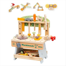 Kids Tool Bench,Toddler Wooden Tool Bench Pretend Play Toys,Educational Gift Construction Toy for Kids Ages 3-5