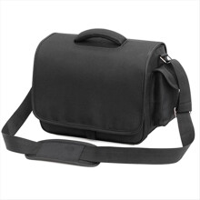 Bolsa de ombro para projetor - Portátil, resistente a impactos, com camadas espessas de proteção para câmeras e projetores. Preta.
