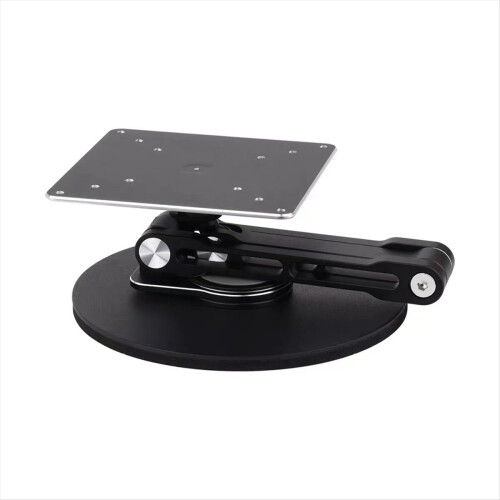 Suporte de mesa portátil para monitor com múltiplas rotações e ajuste, compatível com monitores de até 19 polegadas. 2