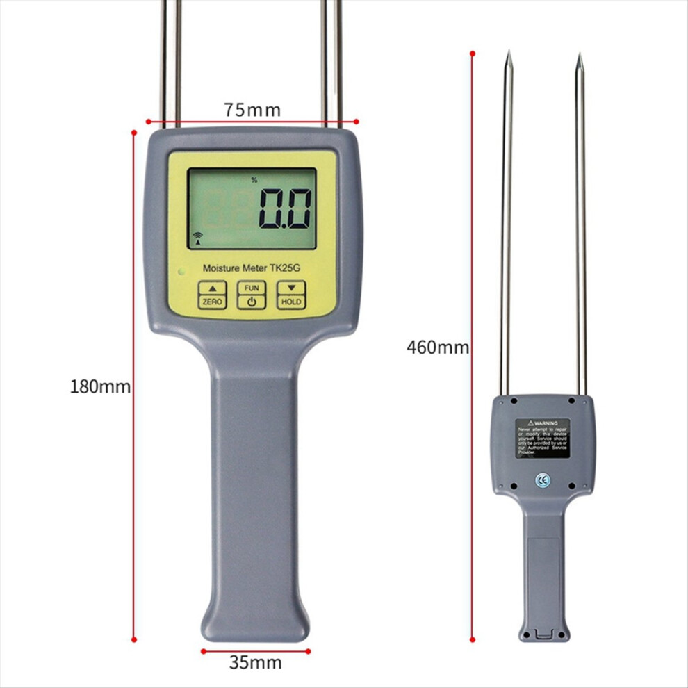 Tk25g Professional Grain Moisture Meter Digital Humidity Tester Dryness Monitoring Device For Coffee, Rice, Wheat 4853544065198