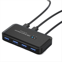 USB KVM-svitsjadapter USB 3.0-svitsj 2 innganger 4 utganger USB-svitsj KVM-svitsj Skriverdeler for datatastatur