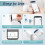 Label Maker Machine with Tape P0 Rechargeable Bluetooth Mini Label Printer Portable Small Thermal Labeling Machine Easy 5