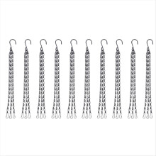 Conjunto de 10 suportes para comedouro de pássaros, imitação de rattan, para pendurar vasos de flores, decoração para casa e jardim.