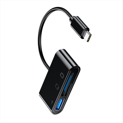 OTG Adapter Type C Plug TF/SD Card Reader for POCO 3in1 USB C to A Connector A 2