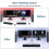 USB Switch 2 in 2 Out, Sharing Keyboard, Mouse, Printer, Scanner, Webcam Between Two Computers, with External Controller 2
