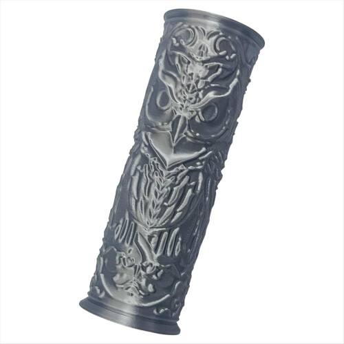 1PCS Pottery Clay Texture Roller,Polymer Molding Art Hand Rollers Tools,Embossing Pattern Rolling Pin Owl