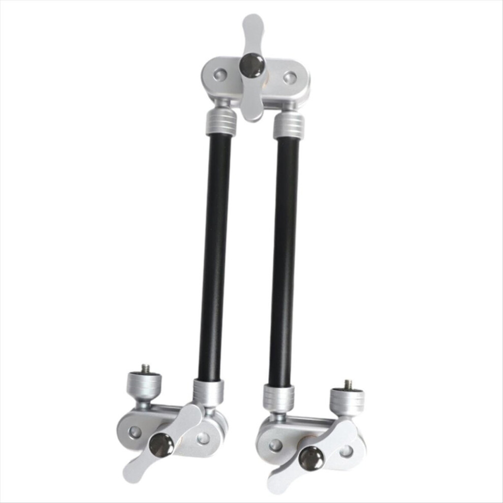 2 Section Magic Arm Aluminum Alloy Multifunctional Rotating Telescopic Universal Magic Arm Bracket Desktop Fixture 4852687910853