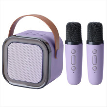 Tragbare Karaoke-Maschine mit zwei drahtlosen Mikrofonen, RGB-Musikplayer für Weihnachtsfeiern und Familienfeste