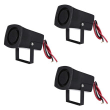 3x 12-24V 6-toner bilpolis brandlarm tutsystem siren högtalare varning högljud larmhögtalare