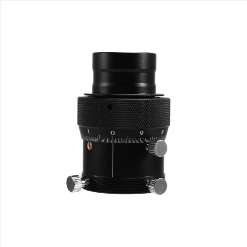 Focalizador helicoidal duplo de 1,25 polegadas com anel de compressão de latão e adaptador de 1,25 polegadas para telescópio astronômico.