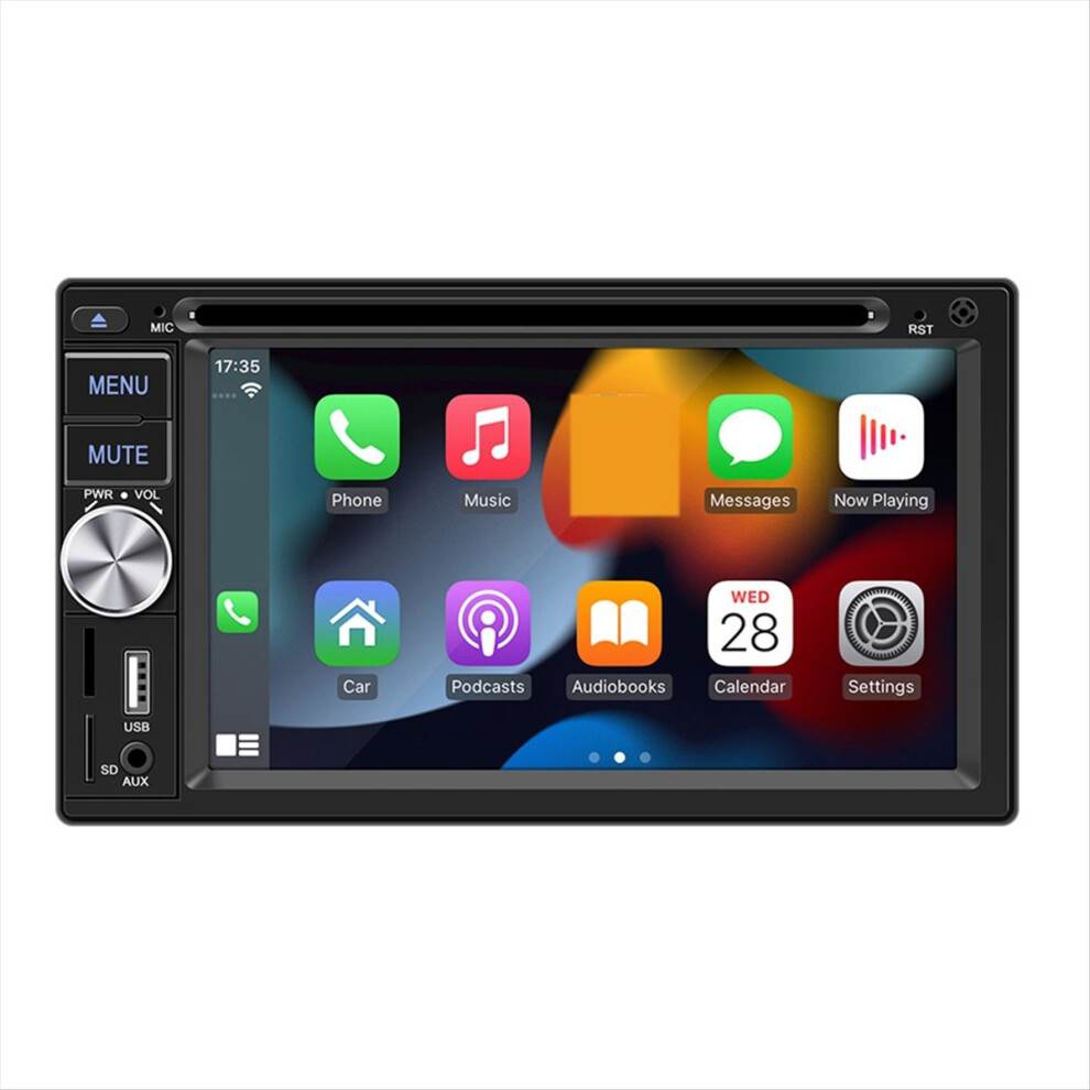 6.2In For Android Auto Wired Phone 2Din Stereo Player With Disc Dvd Cd Mp5 Multimedia Carplay S4800 Car Radio Bluetooth 4852687928674