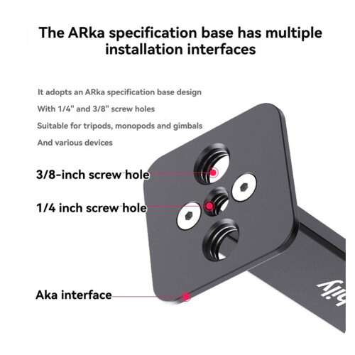 Kikkertteleskopbeslagadapter aluminiumslegering til tilslutning af stativ Arca basemonteringstilbehør 2