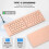 Russian/Hebrew/Spanish/Portuguese Folding Keyboard Bluetooth Keyboard Portable for Tablet PC Android IOS 5