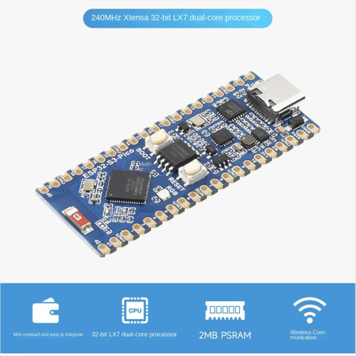 ESP32-S3--M Mikrocontroller 2,4 GHz Wi-Fi-udviklingskort 240 MHz Dual-Core-processor 2