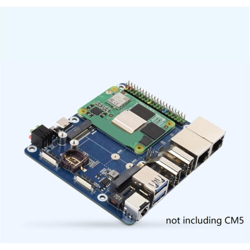 Dobbelt Gigabit Ethernet 5G/4G-basiskort designet for Compute Module 5, CM5 2