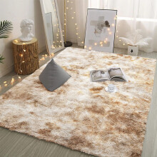 Fluffy Rugs Anti Slip Shaggy Rug Large Living Room Bedroom Carpet Super Soft Mat Beige Tie & Die_60 x 110 cm (2 ft x 3 ft 7 in)
