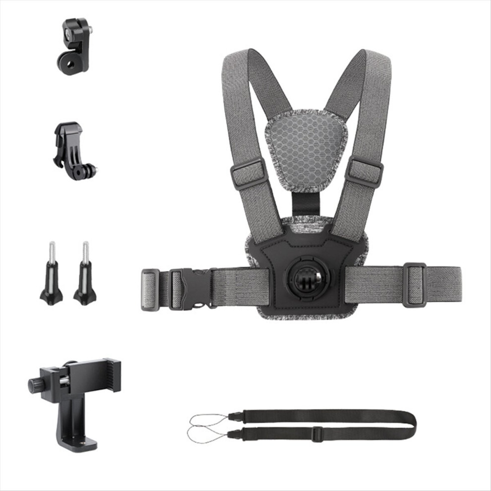 Adjustable Chest Mount Harness Strap For Action Camera Accessories Combo B 4852687930271