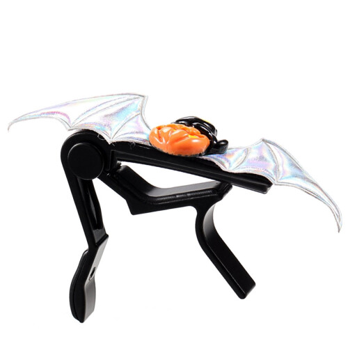 Halloween-flaggermusgitarcapo Søt gresskar-flaggermusdesign gitarcapo for akustisk elektrisk gitar 2