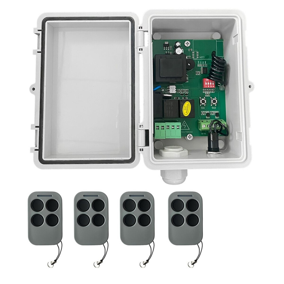 Ac220v Roller Shutter Control Board Tubular Motor Receiver +4Xremote Control For Garage Roller Shutter Gate Opener 4852687940393