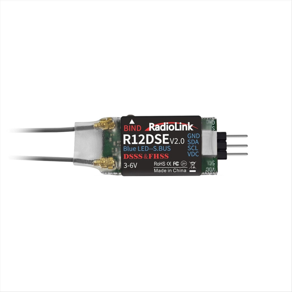 Radiolink R12dse Rc Receiver 12-Ch Supports Sbus And Ppm Signals 2.4G Signal For Rc Transmitter 4852687920227