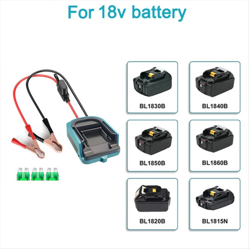 18V litiumjonbatteri biladapter för startkablar bilstartkablar 2