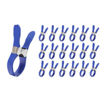 Conjunto de 18 Presilhas para Cobertura de Piscina, Fixadores Antivento, para Coberturas de Piscinas Elevadas