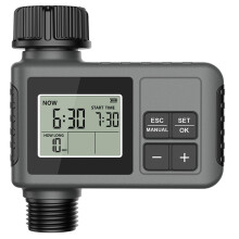 Water Timer Irrigation System Garden Watering Sprinkler 1 Outlet Intelligent Timing Valves Controller Rain UK Plug