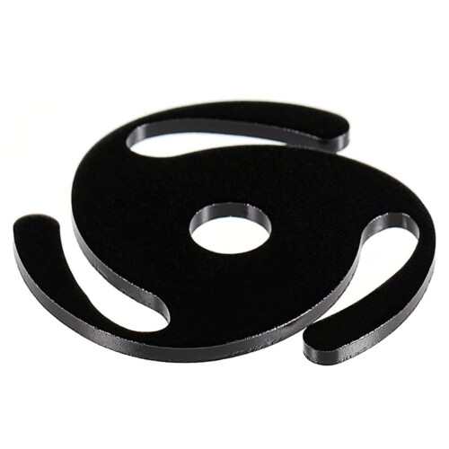 Adaptador de alumínio sólido para discos de vinil de 7 polegadas, com encaixe para discos de 45 RPM. 1