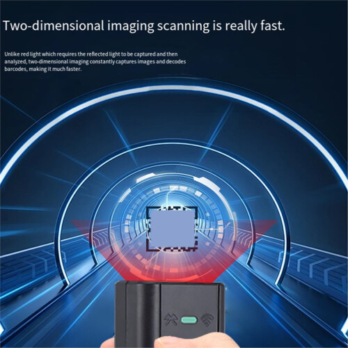 Wireless Mini 1D/2D Barcode Scanner Bluetooth Barcode Reader Mini Barcode Reader Support Screen Paper Code 1
