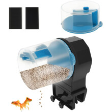 Automatisk fiskefoderautomat til akvarium 100/200ml justerbar foderdispenser med automatisk timer intelligent foderdispenser