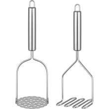2PCS Mashed Potato Masher - Stainless Steel Potato Smasher, Masher Kitchen Tools & Utensils for Avocado, Bean, Salad