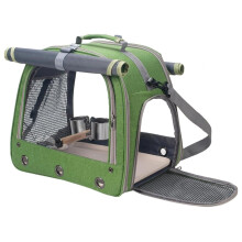 Bird Cage Parrot Carrier with Perch for Parakeet Lovebird African Gray Cockatiel Conure Hiking Pet Travel