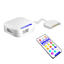 5V 3Pin ARGB Controller Interface Forlængerkabel HUB Mini Adapter RGB Fjernbetjening til PC Ventilatorer LED Strips B