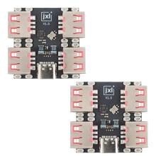 USBHUB USB2.0 4-ports C USB 2.0 til 4-kanals splitter USB-HUB Type-C forlængerkort 40 MB/S