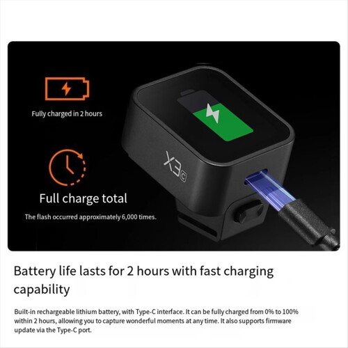 X3 TTL HSS 2,4G Drahtloser Blitztrigger OLED-Touchscreen-Sender Schnellladefunktion 2