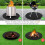 Fire Pit Mat for Bonfire,Double-Sided Fireproof Firepit Mat Round Fire Pit BBQ Mat for Under Grill Mat 11Inch 1