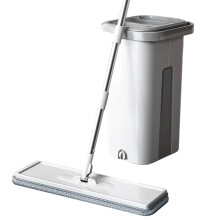 Magic Mop Bucket Set - 360 Flat , Wet Dry Cleaning Tool for Home, Kitchen, Bathroom Floors