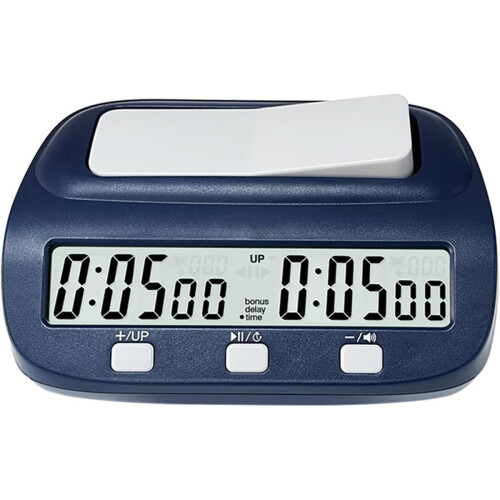 Schackklocka, brädspelstimer, bärbar digital schacktimer med fördröjningsfunktioner 1