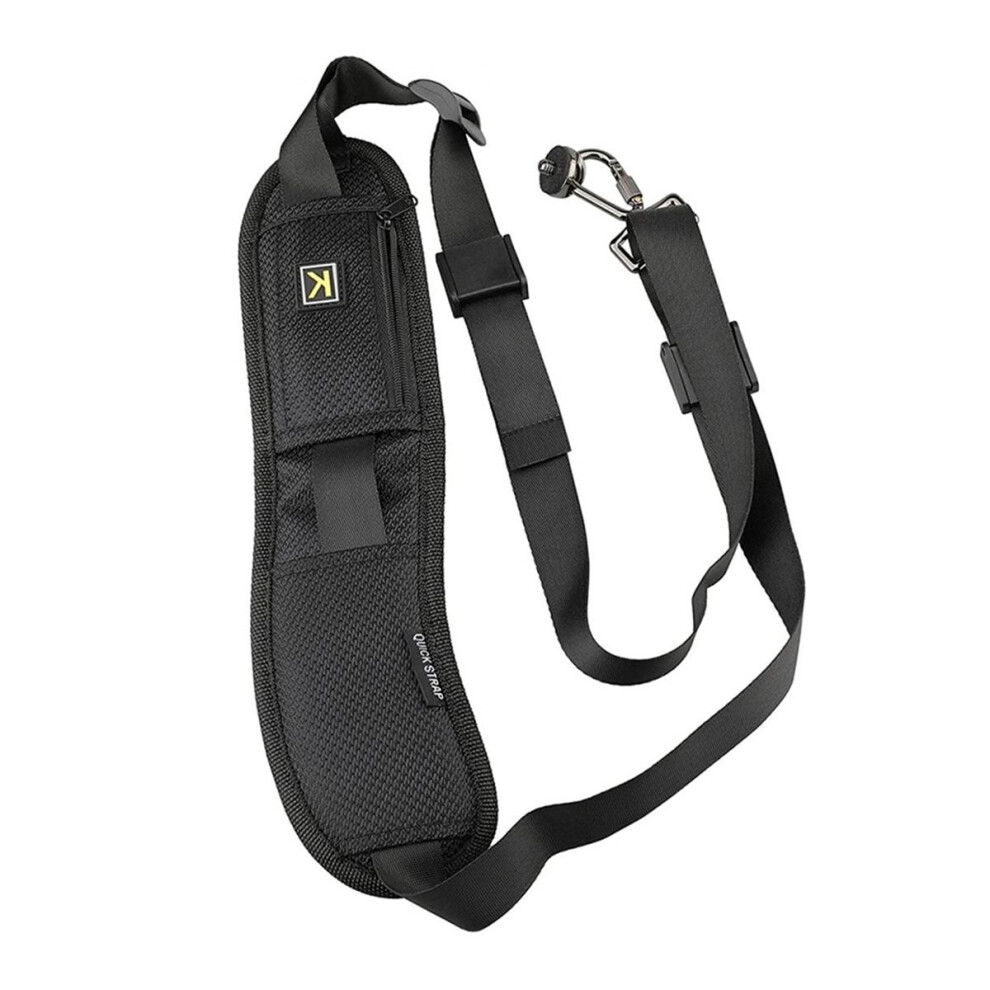 Adjustable Camera Strap With Quick Release Safety Tether Pouch For Dslr Slr Camera Shoulder Strap 4852687982744