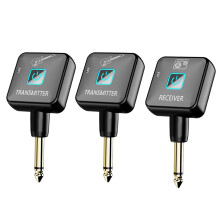 2,4 GHz trådløst gitarsystem trådløs gitarsender/mottaker 4 signalkanaler for elektriske gitarinstrumenter B