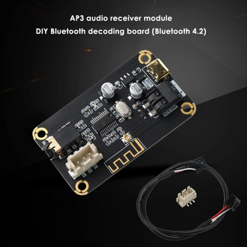 Bluetooth Audio Receiver Board Bluetooth4.2 MP3 Lossless Decoder Board Audio Amplifier Stereo with Remote Control 1