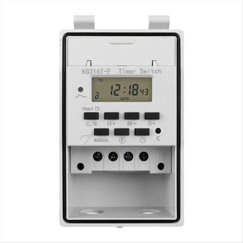 Automatic Digital Timer Switch Relay Programmable Controllor with Outdoor Waterproof Box 220V