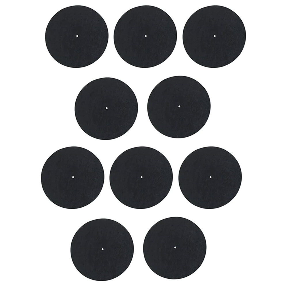 10Pcs Anti-Static 10 Inch Vinyl Record Player Turntable Platter Mat Noise Reduction Slipmat For Enhanced Sound Quality 4851222340940