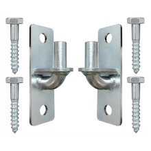 Hochleistungs-Torangeln für Maschendrahtzäune, 2er-Pack, mit 5/8''-Bolzen für Metallzäune im Außenbereich