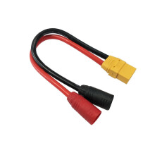 stk. 20 cm XT90 hun-til-han adapterstik forlængerkabel 1 ft 10AWG til RC Lipo-batteridroner
