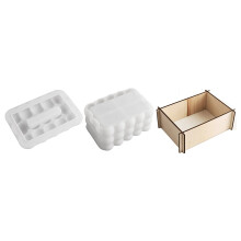 DIY tissuebox siliconen mal kralen bubbel opbergdoos papieren tissuehouder mal 3D gips hars knutselcadeaus woondecoratie