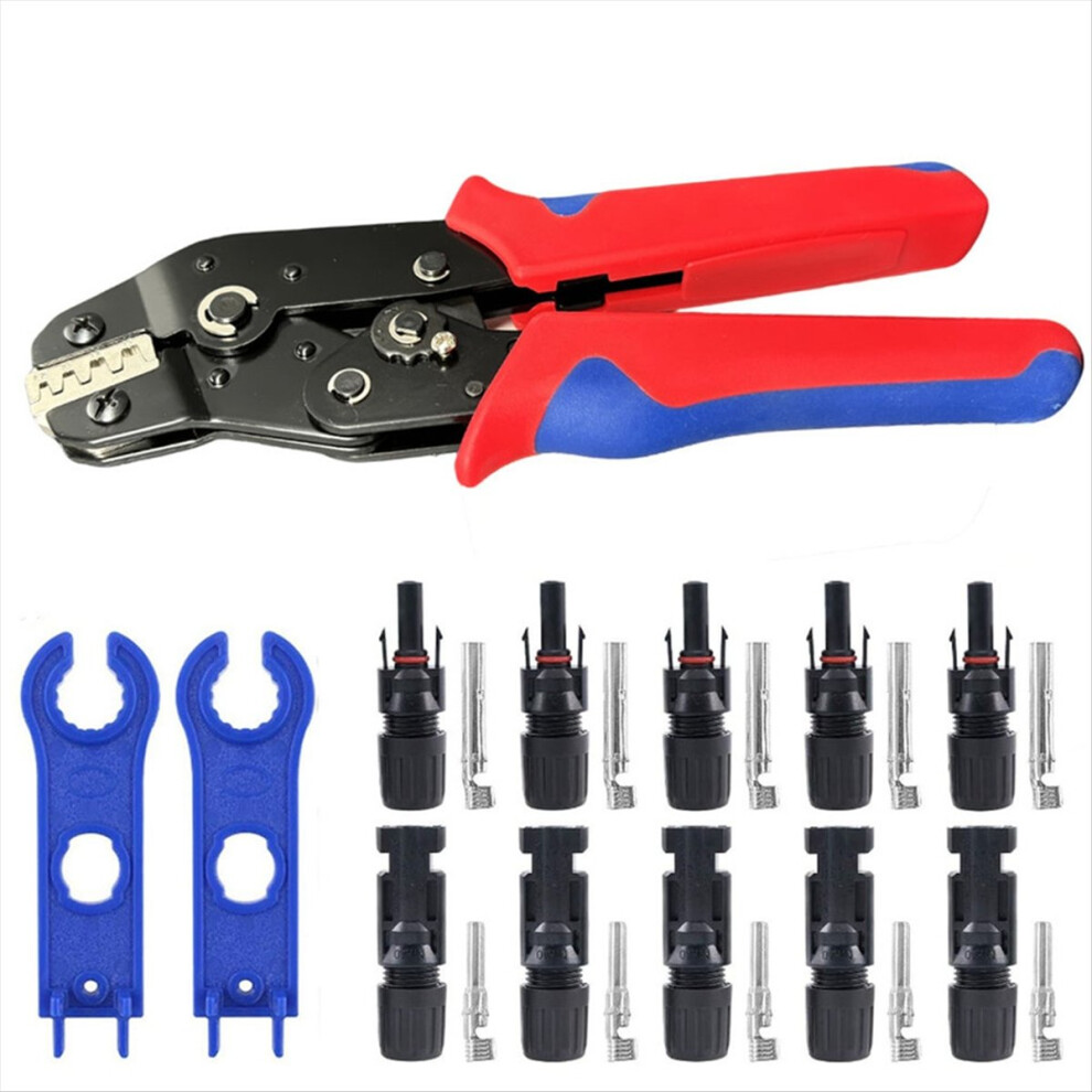 Solar Crimping Tool Set Photovoltaic Connector Kit 1000V 30A Panel Solor Connectors For Pv/Mc Cable 2.5/4/6Mm2 4851222384852